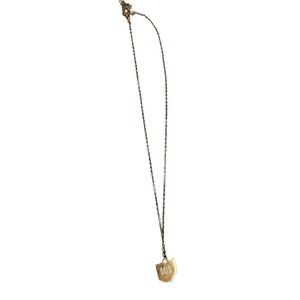 Ohio State Pendant Necklace – Brass-Tone Chain,‎ 18”, Vintage-Style As Is